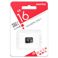 Карта памяти SmartBuy microSDHC Class 10 UHS-I (U1) 16GB