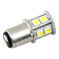 Автолампа светодиодная МАЯК Т25/5 12V (13SMD) WHITE (BAY15d)