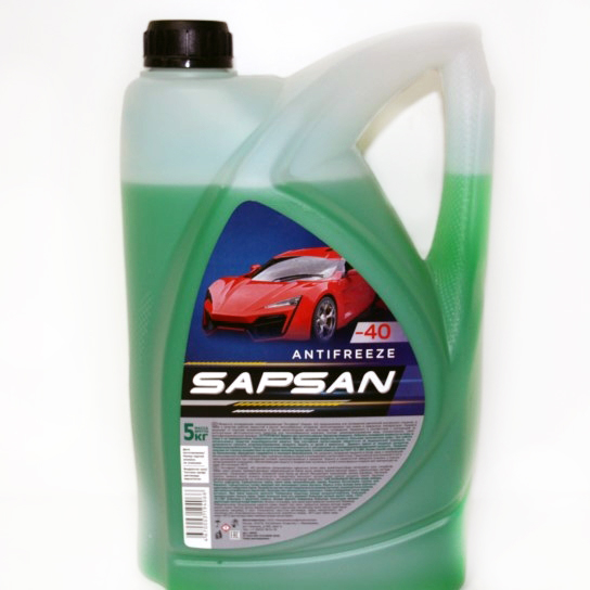 Антифриз SAPSAN GREEN G-11 зеленый (-40) 5кг