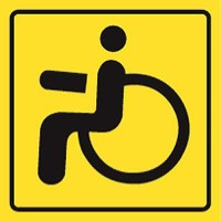 Наклейка «Инвалид» (17x19см)