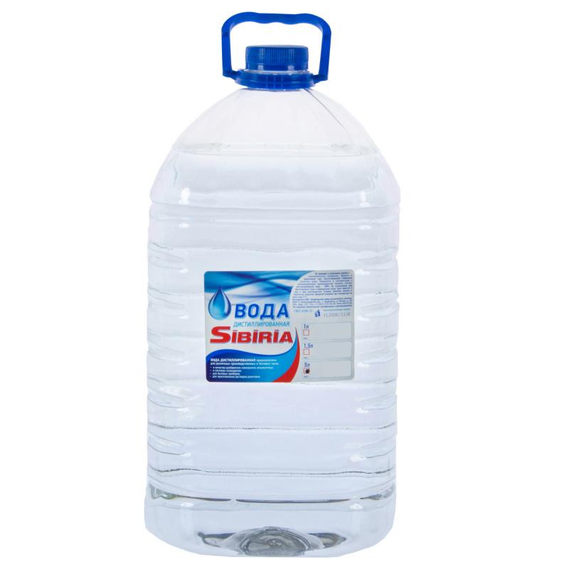Дистиллированная вода SIBIRIA (5л)