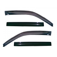 Дефлекторы окон VORON GLASS на KIA RIO, HYUNDAI SOLARIS 2011-2017 ХЕТЧБЕК (накладные/скотч) (к-т 4шт)