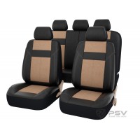 Чехлы универсальные PSV «ABSOLUTE NEXT», экокожа + велюр (Бежевый)