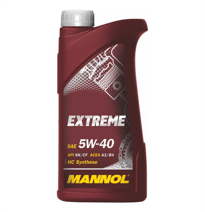 Моторное масло MANNOL EXTREME 5W-40, SN/CF, A3/B4, синтетическое, 1л