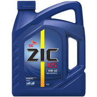 Моторное масло ZIC X5 10W-40, полусинтетическое, 4л