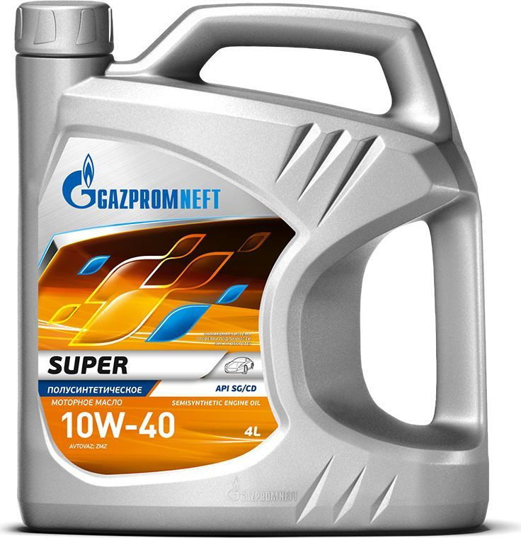 Моторное масло GAZPROMNEFT Super 10W40, полусинтетическое, 4л